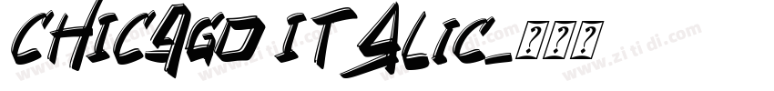 CHICAGO Italic字体转换